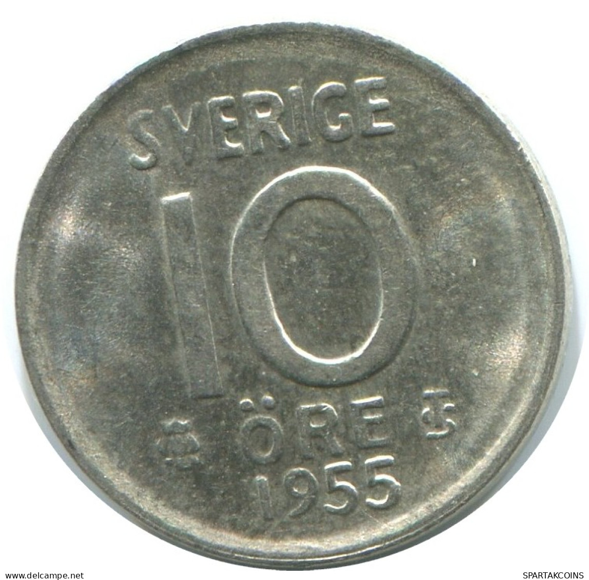 10 ORE 1955 SWEDEN SILVER Coin #AD053.2.U.A - Schweden