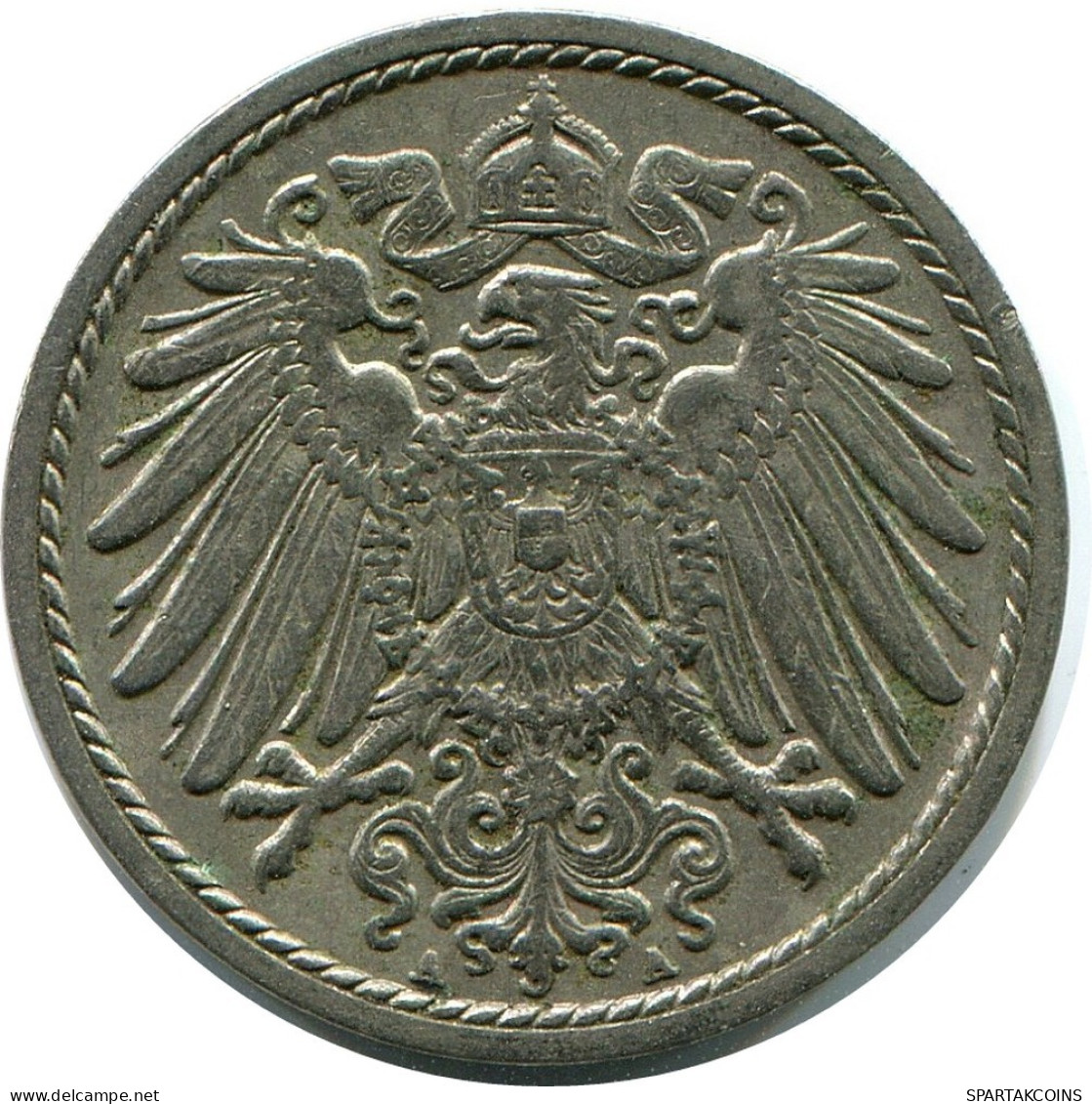 5 PFENNIG 1911 A GERMANY Coin #DB158.U.A - 5 Pfennig