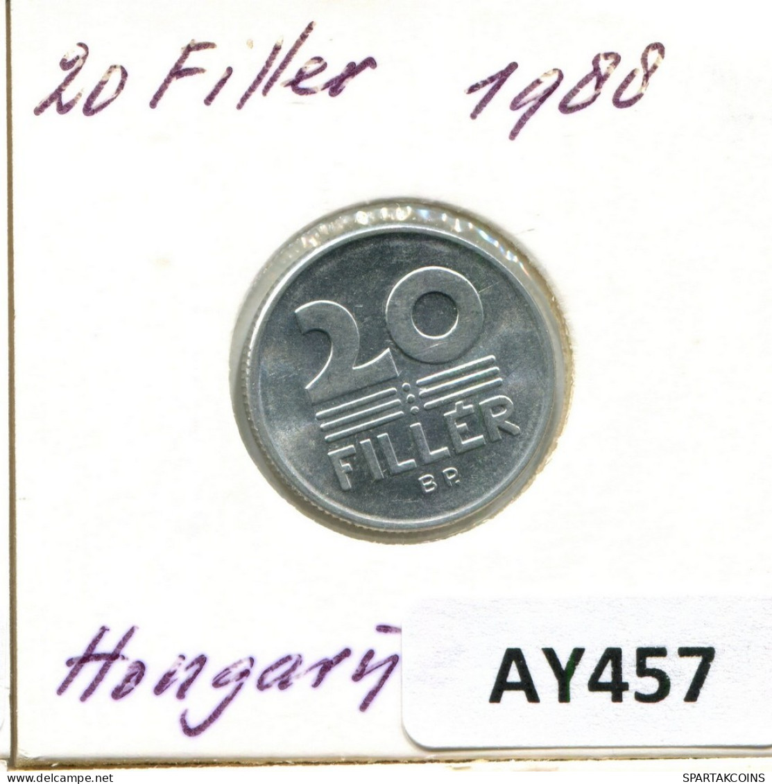 20 FILLER 1988 HUNGARY Coin #AY457.U.A - Ungheria