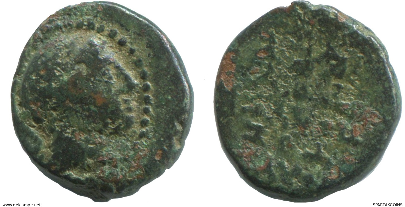 WREATH Ancient Authentic GREEK Coin 2g/13mm #SAV1276.11.U.A - Griechische Münzen