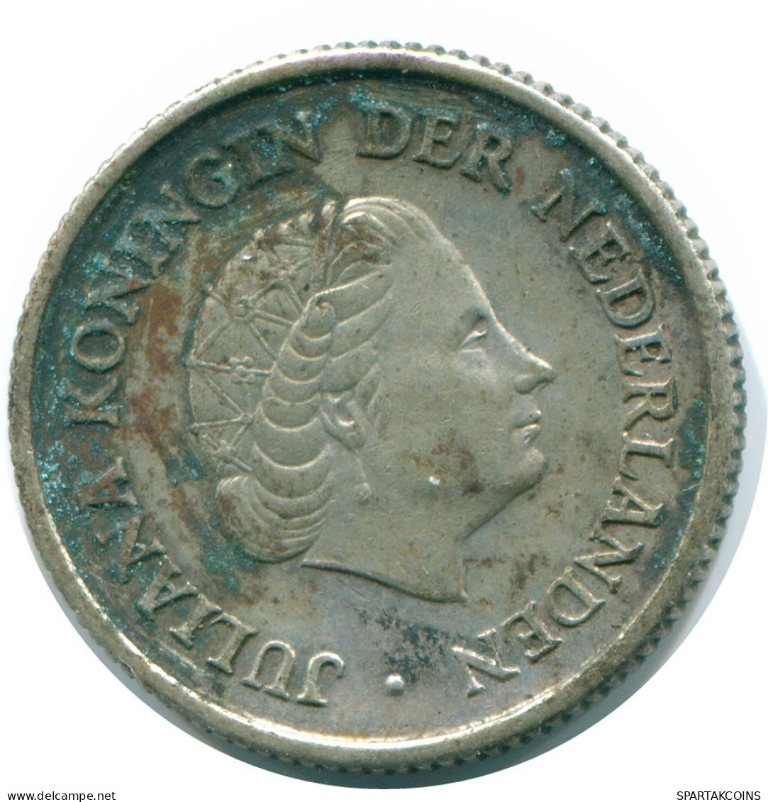 1/4 GULDEN 1957 NETHERLANDS ANTILLES SILVER Colonial Coin #NL10993.4.U.A - Netherlands Antilles