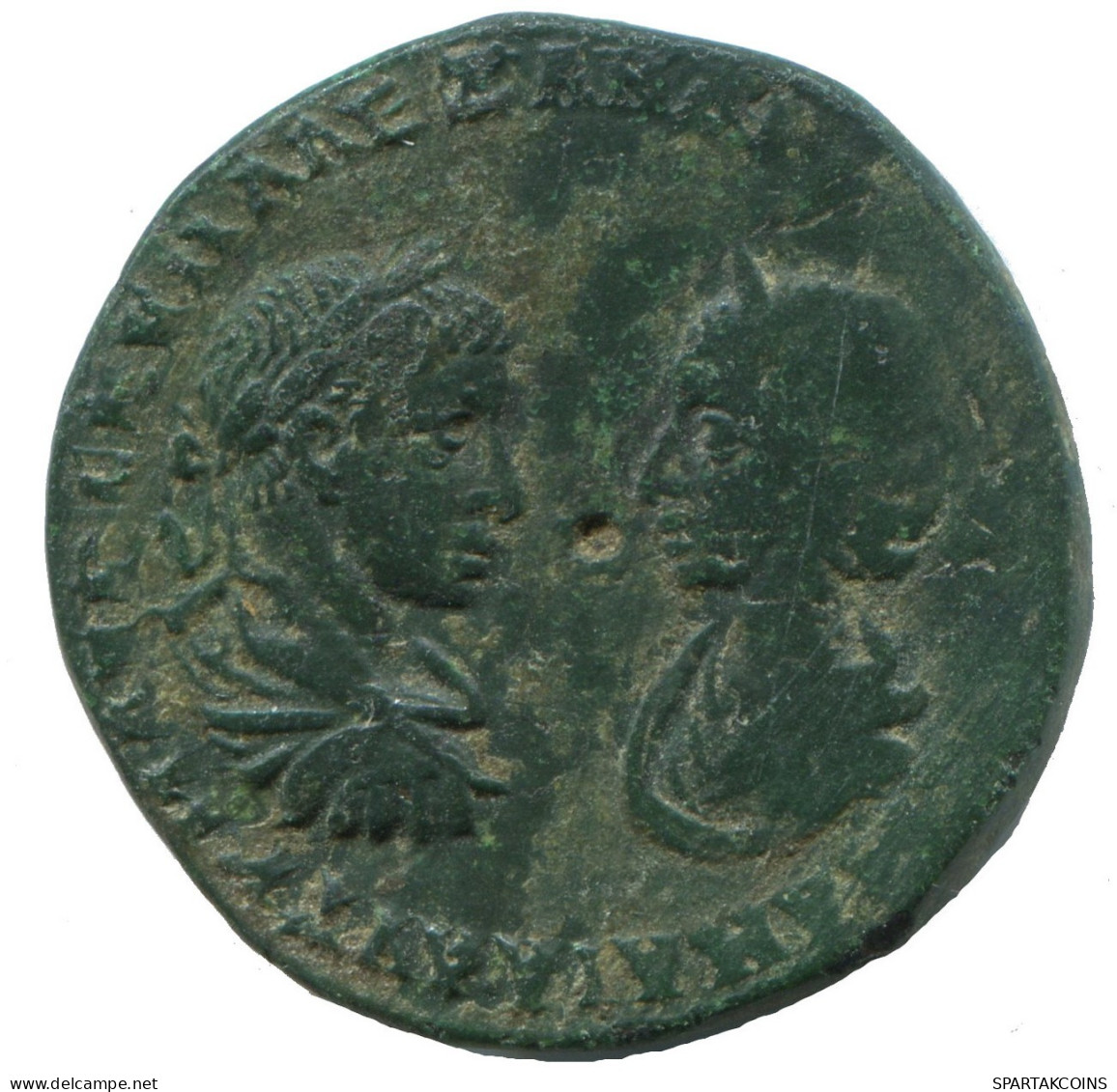 GORDIAN III & TRANQUILLINA Anchialus AD241-244 Tyche 10.2g/26mm #NNN2081.102.U.A - Province