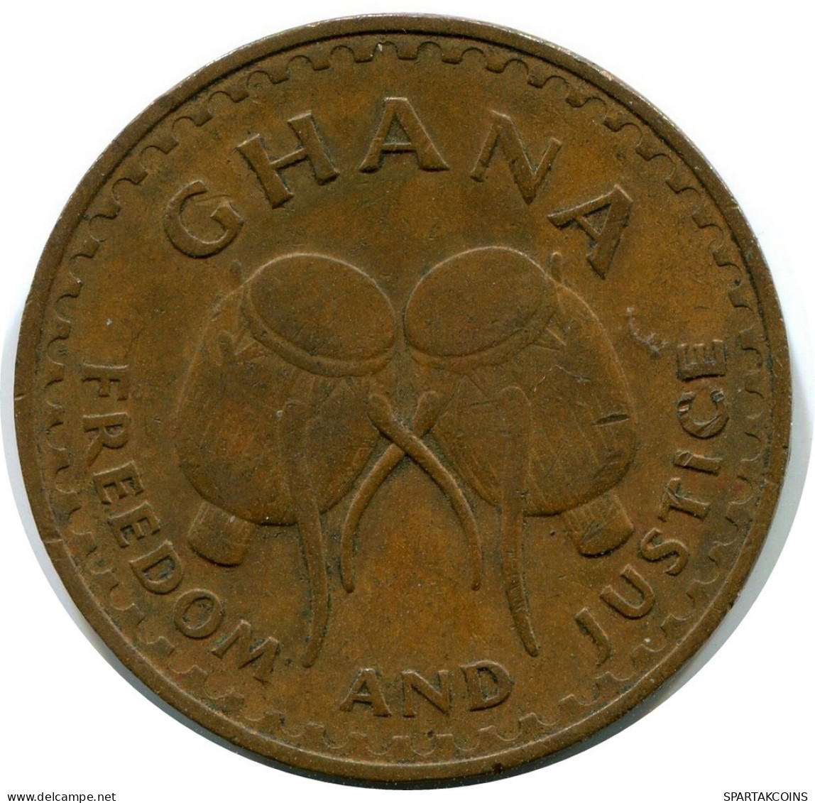 1 PESEWA 1967 GHANA Münze #AX888.D.A - Ghana