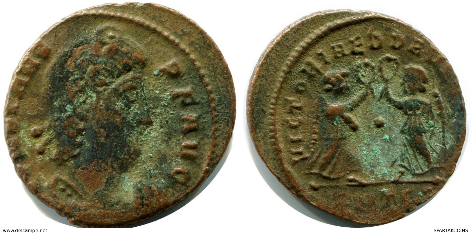CONSTANS MINTED IN THESSALONICA FROM THE ROYAL ONTARIO MUSEUM #ANC11907.14.U.A - The Christian Empire (307 AD To 363 AD)