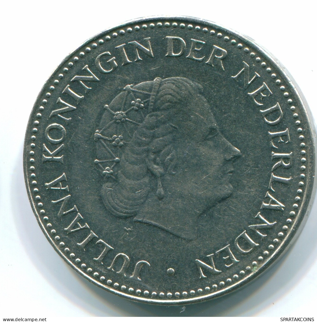 1 GULDEN 1971 NETHERLANDS ANTILLES Nickel Colonial Coin #S11933.U.A - Netherlands Antilles