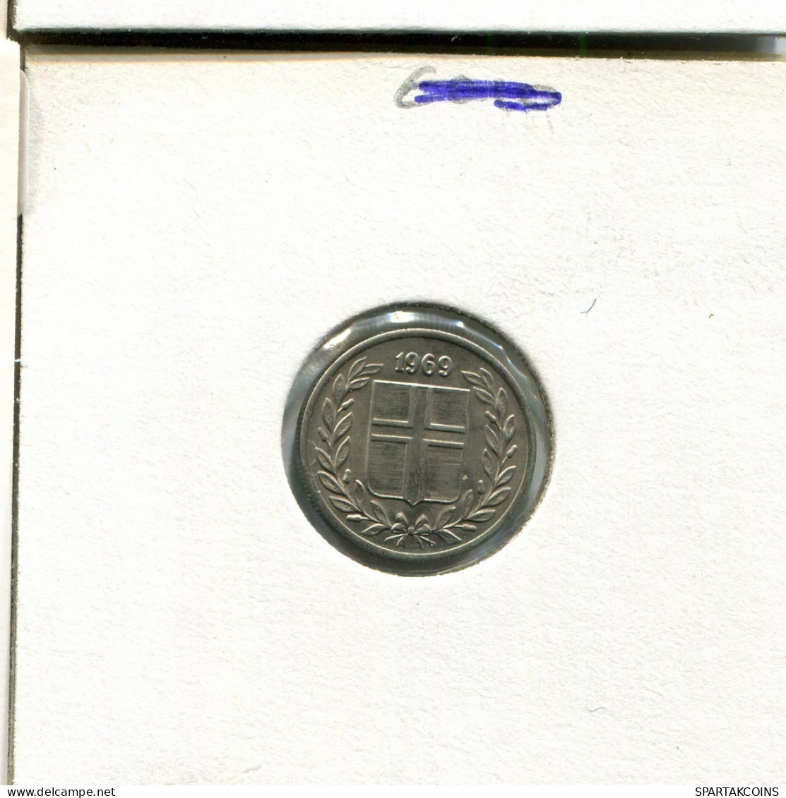 10 AURAR 1969 ISLANDIA ICELAND Moneda #AT063.E.A - Islande