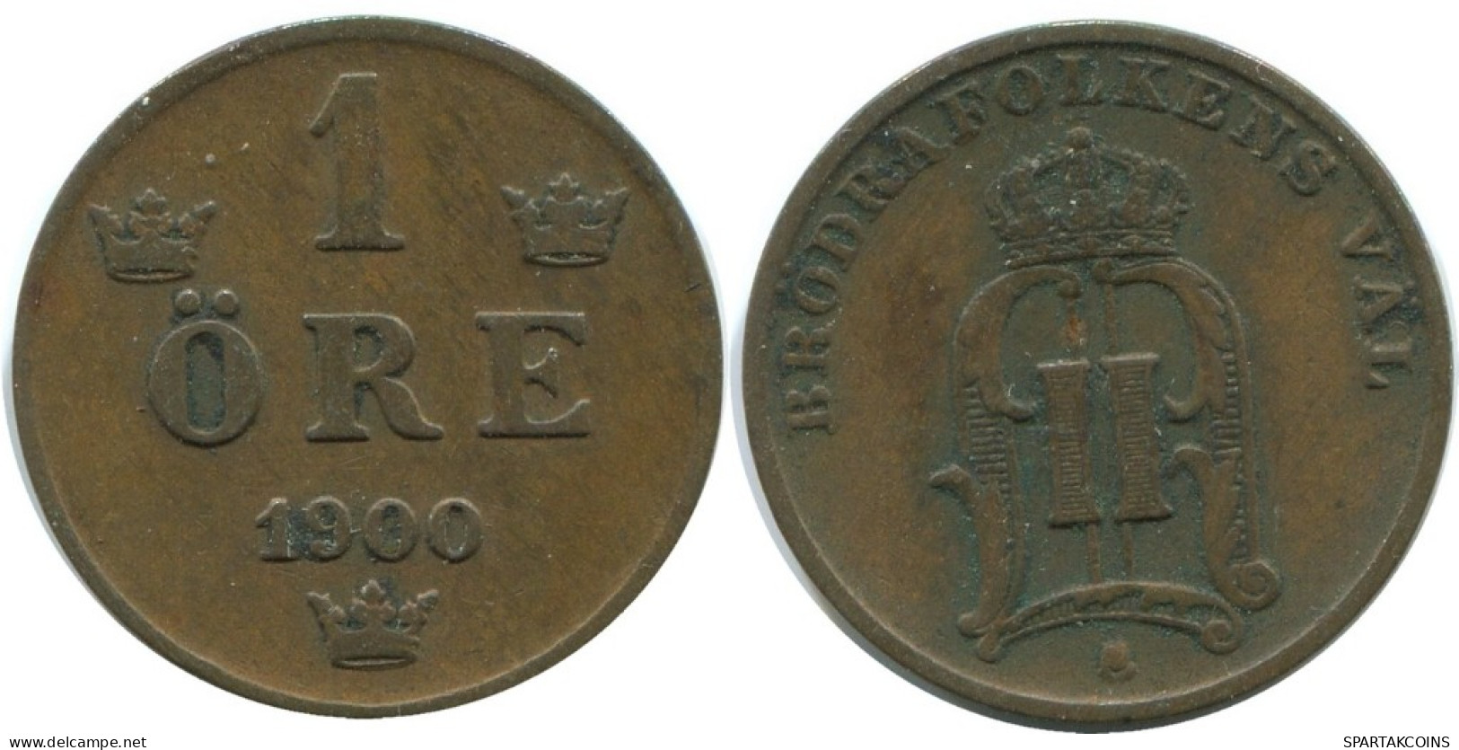 1 ORE 1900 SWEDEN Coin #AD270.2.U.A - Suède