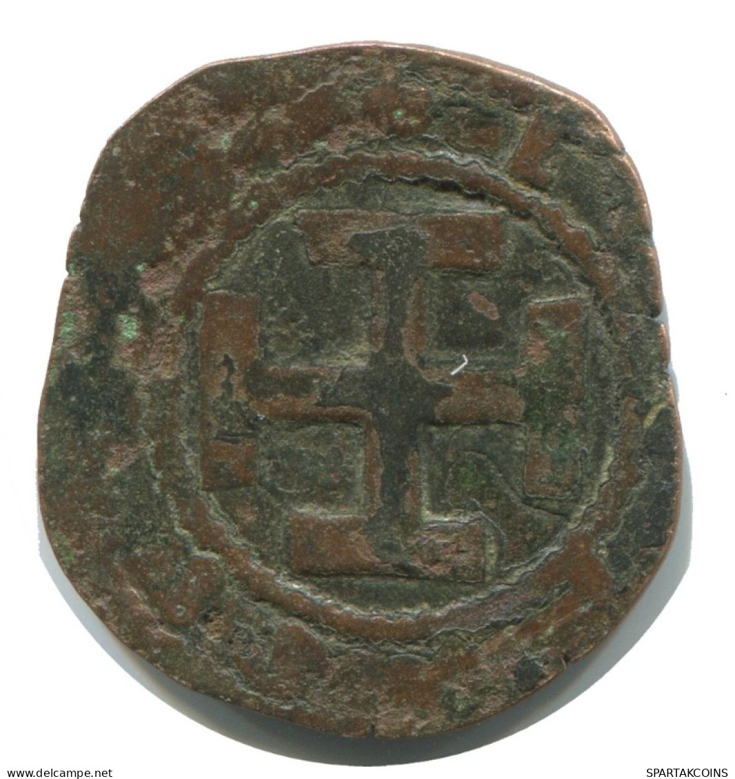 CRUSADER CROSS Authentic Original MEDIEVAL EUROPEAN Coin 1.7g/20mm #AC047.8.D.A - Andere - Europa