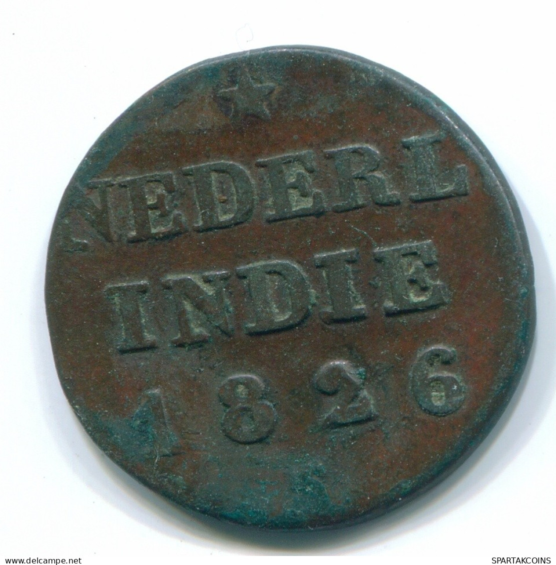 1/4 STUIVER 1826 SUMATRA NETHERLANDS EAST INDIES Copper Colonial Coin #S11668.U.A - Nederlands-Indië