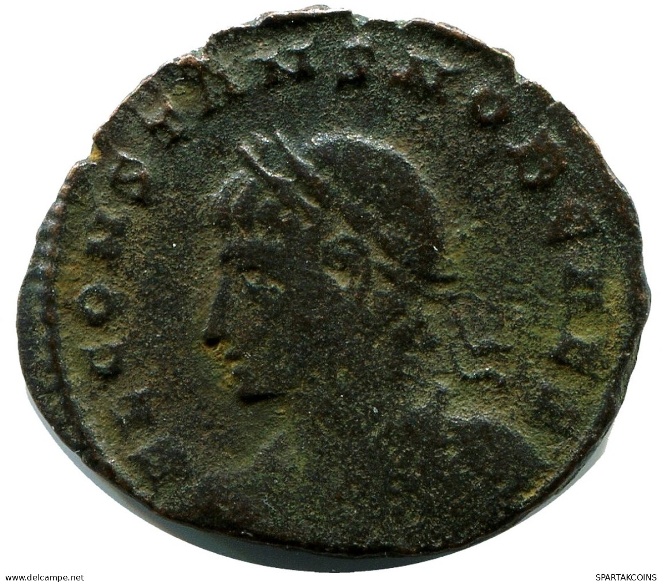 CONSTANS MINTED IN CONSTANTINOPLE FOUND IN IHNASYAH HOARD EGYPT #ANC11944.14.U.A - The Christian Empire (307 AD Tot 363 AD)