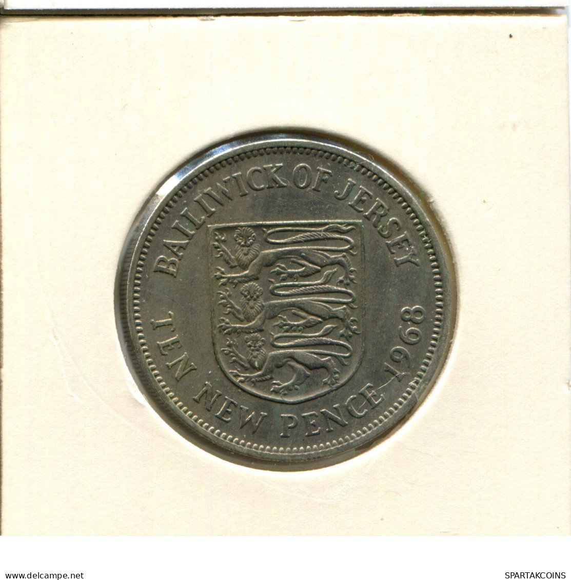 10 PENCE 1968 GUERNSEY Coin #AX072.U.A - Guernsey