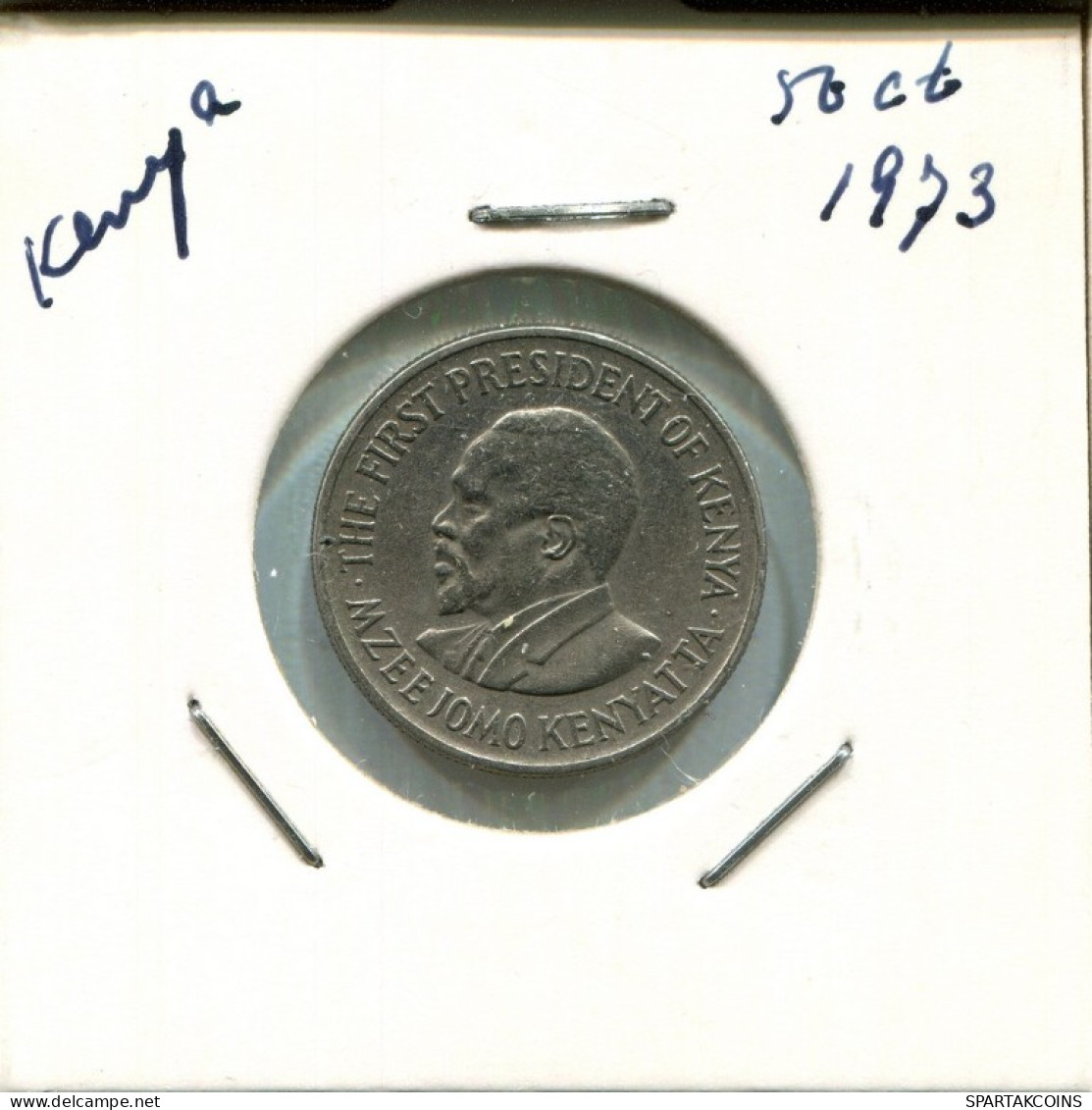 50 CENTS 1973 KENIA KENYA Münze #AN740.D.A - Kenya