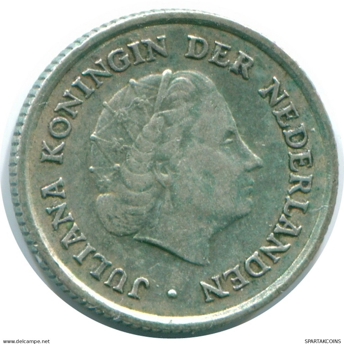1/10 GULDEN 1963 ANTILLES NÉERLANDAISES ARGENT Colonial Pièce #NL12494.3.F.A - Niederländische Antillen