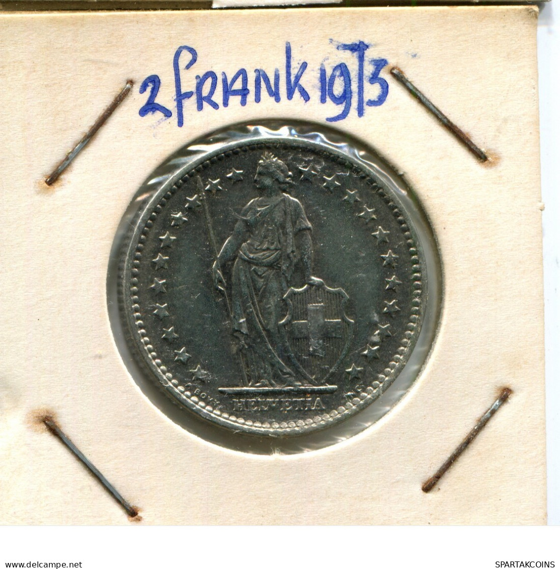 2 FRANCS 1973 SUIZA SWITZERLAND Moneda #AY072.3.E.A - Sonstige & Ohne Zuordnung