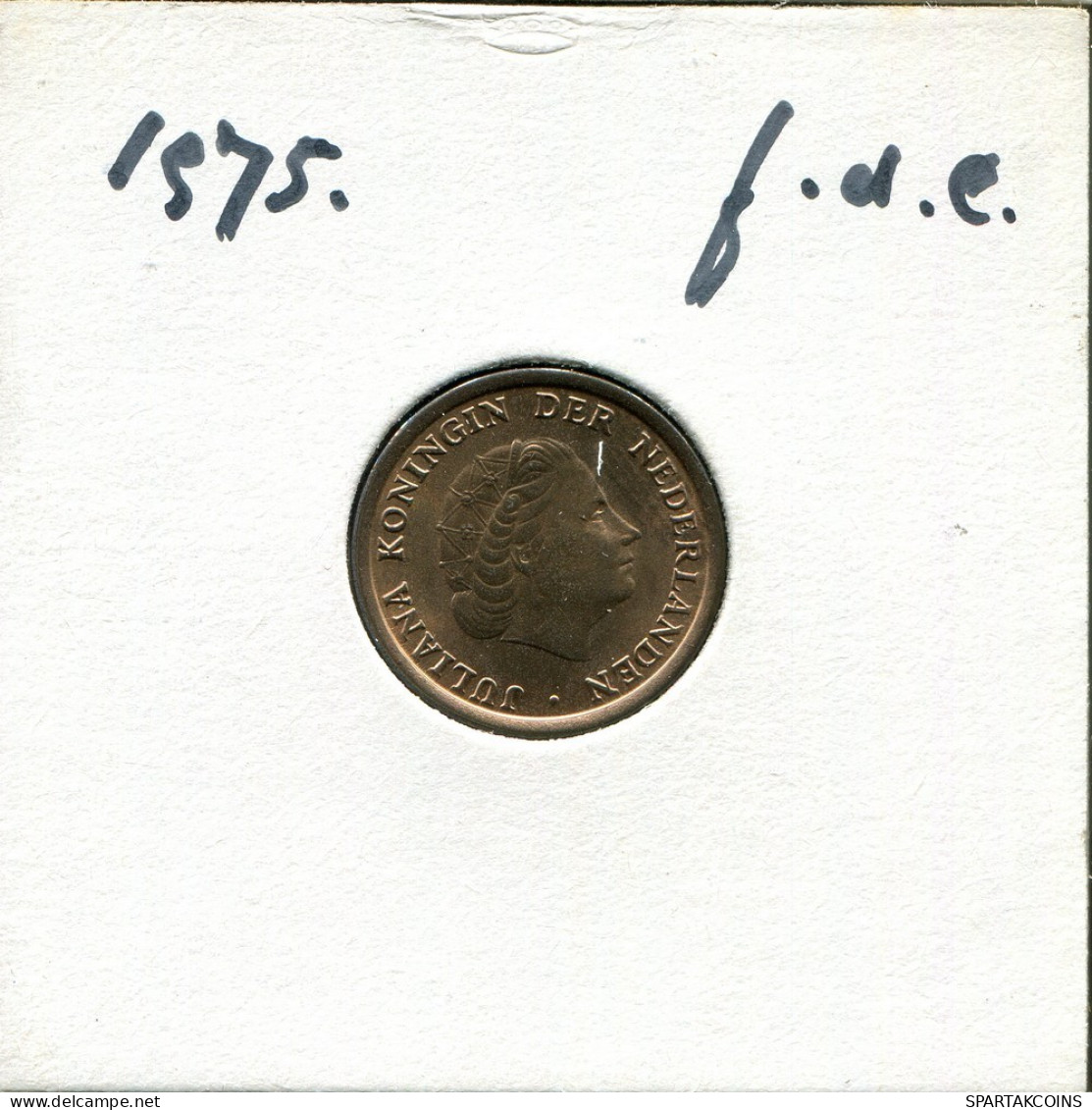 1 CENT 1975 NIEDERLANDE NETHERLANDS Münze #AU413.D.A - 1948-1980: Juliana