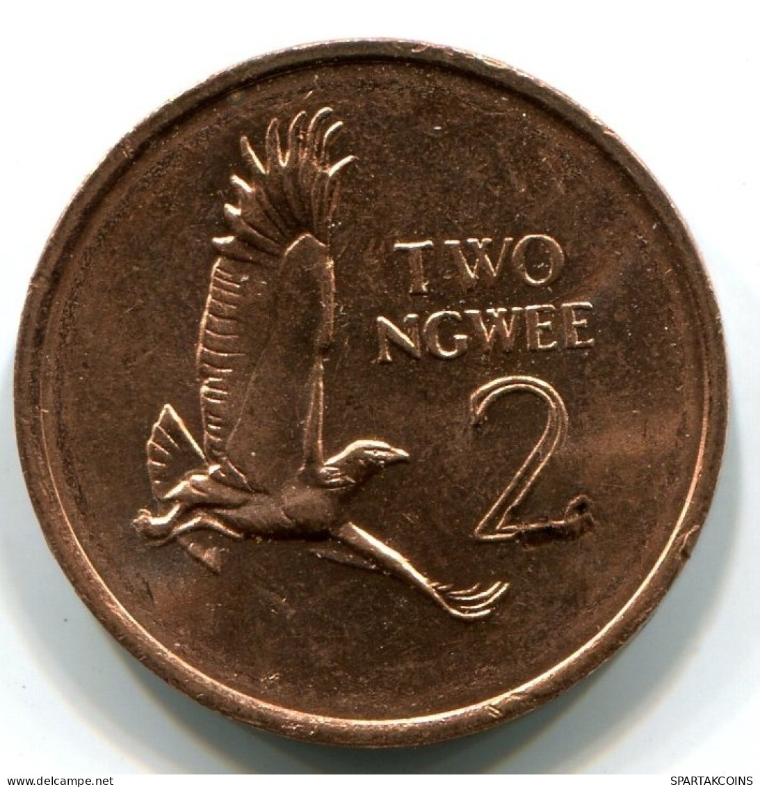2 NGWEE 1983 ZAMBIA UNC Moneda #W11355.E.A - Sambia