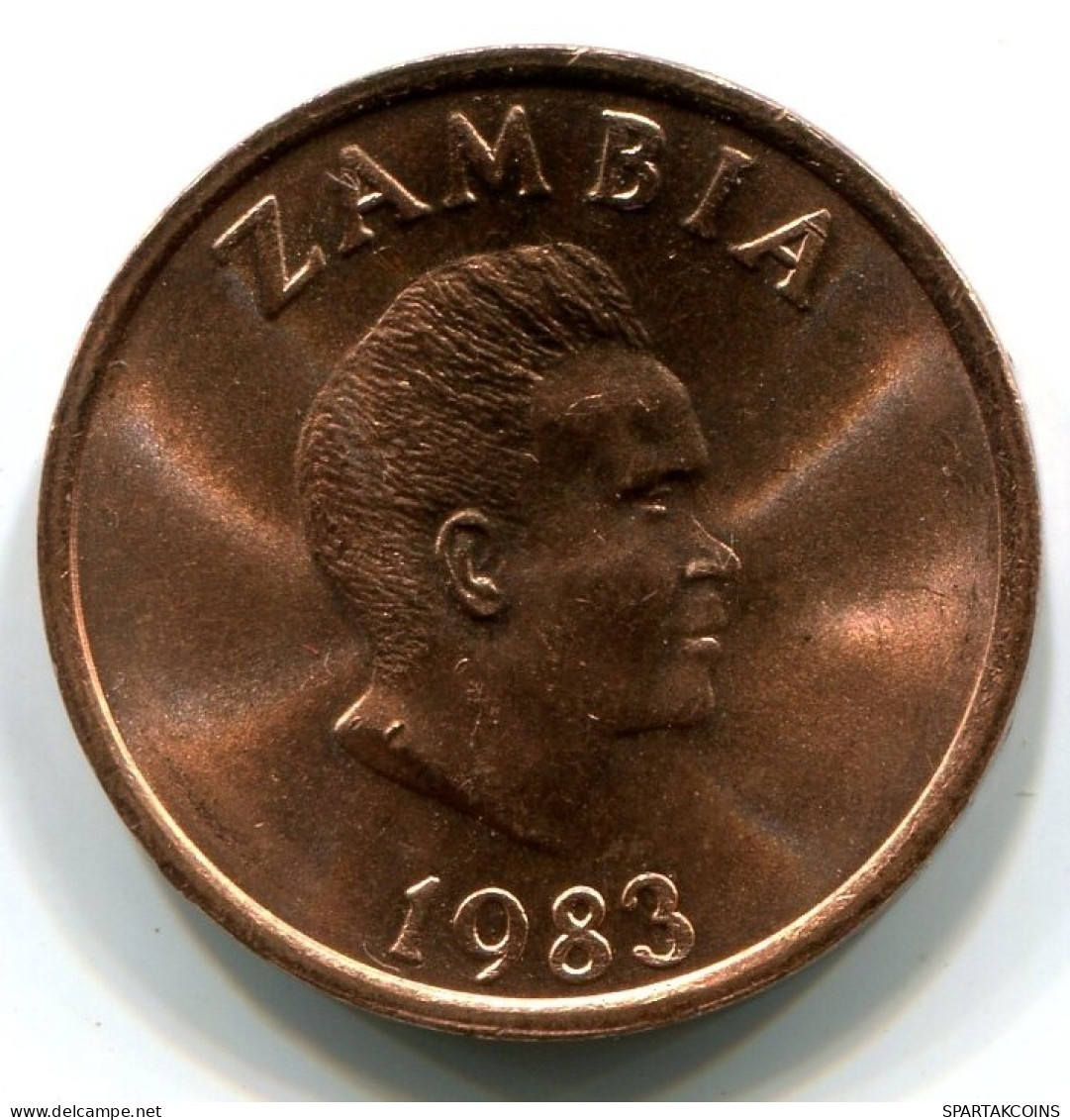 2 NGWEE 1983 ZAMBIA UNC Moneda #W11355.E.A - Zambie