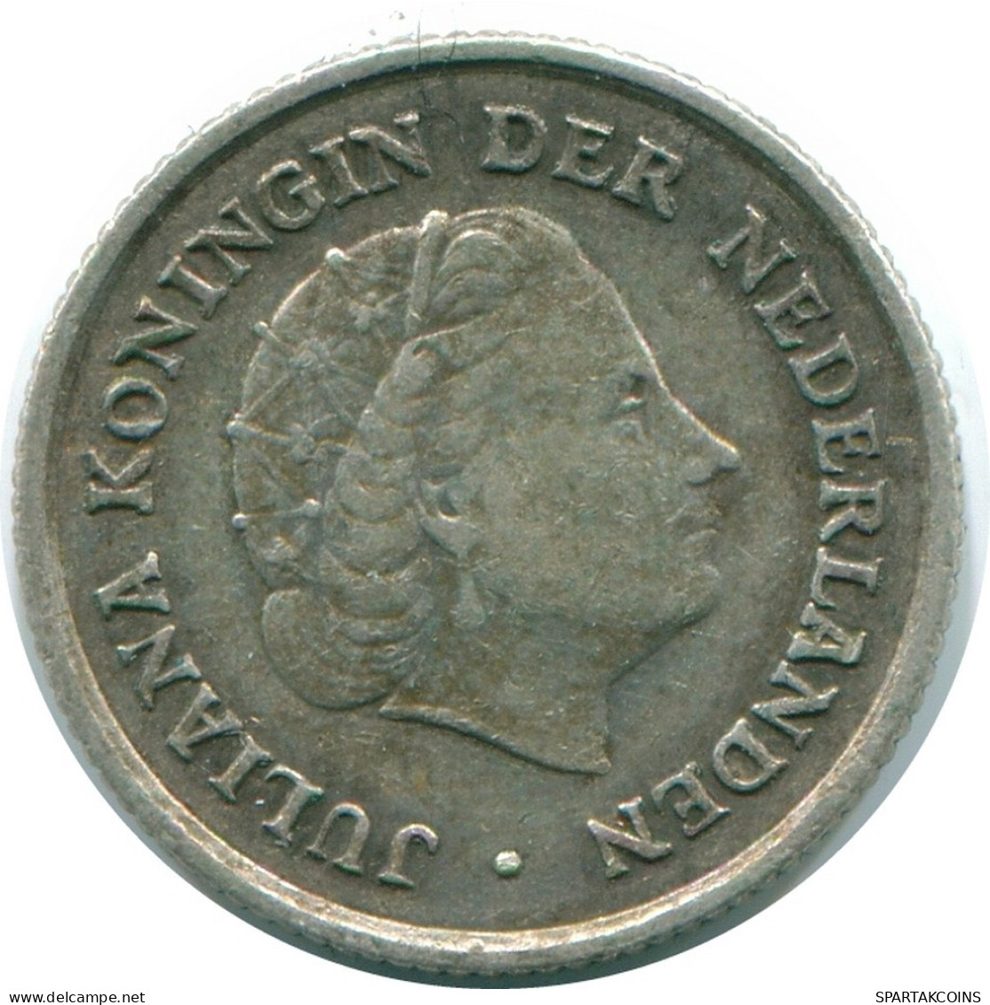 1/10 GULDEN 1963 NIEDERLÄNDISCHE ANTILLEN SILBER Koloniale Münze #NL12636.3.D.A - Antilles Néerlandaises