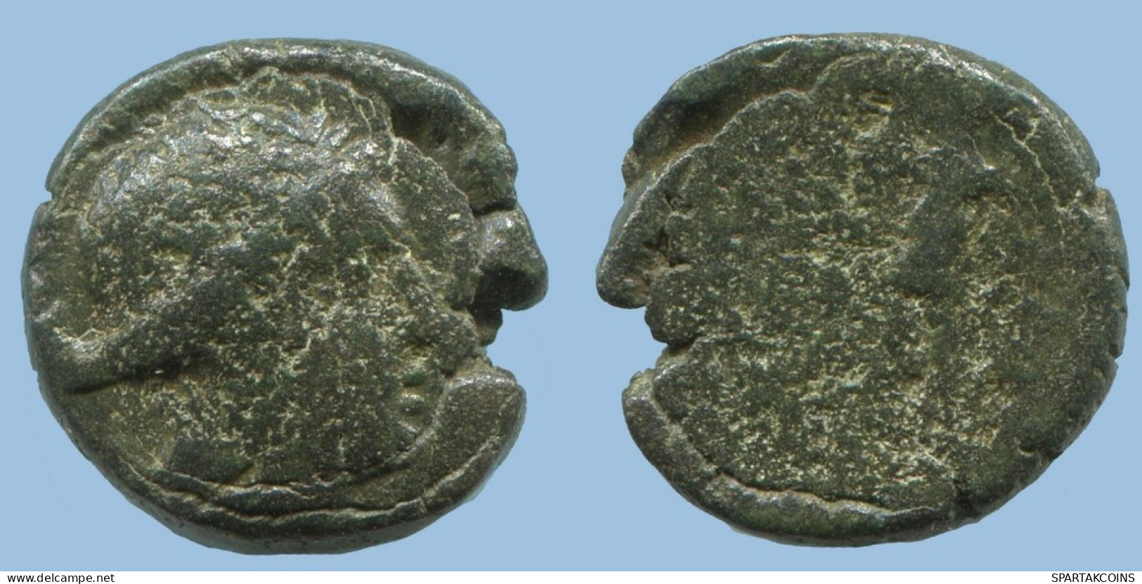 Authentique ORIGINAL GREC ANCIEN Pièce 4.1g/15mm #AG106.12.F.A - Griechische Münzen