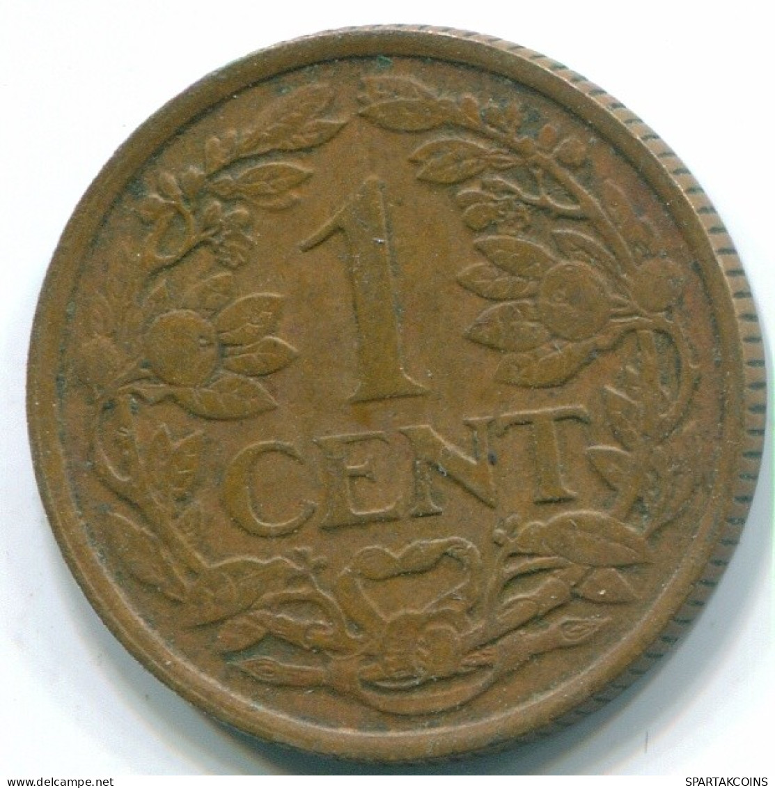 1 CENT 1959 ANTILLAS NEERLANDESAS Bronze Fish Colonial Moneda #S11046.E.A - Nederlandse Antillen