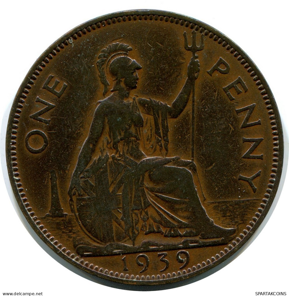 PENNY 1939 UK GROßBRITANNIEN GREAT BRITAIN Münze #AZ826.D.A - D. 1 Penny