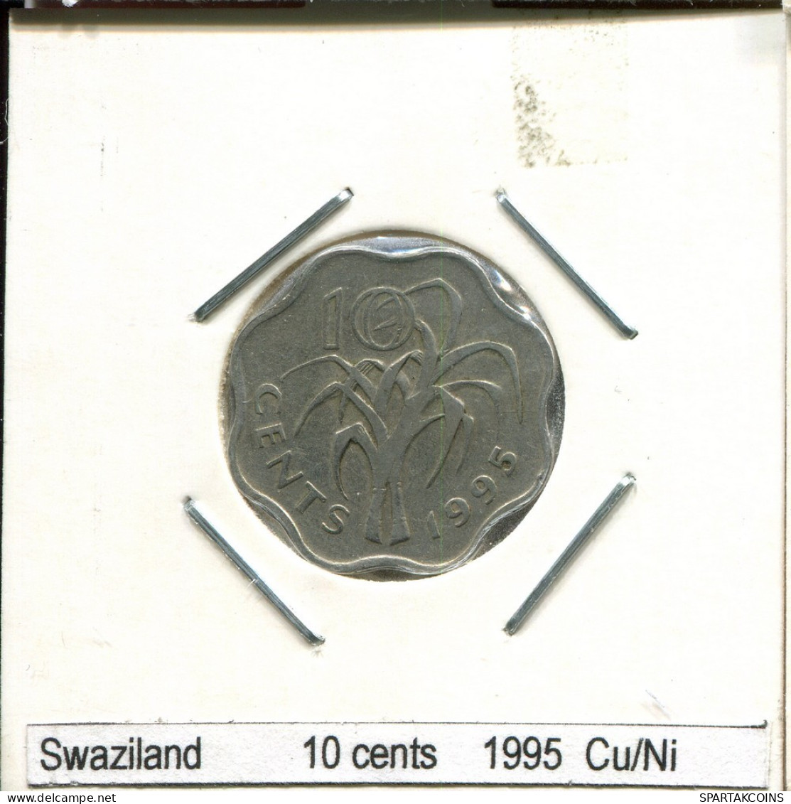 10 CENTS 1995 SWAZILANDIA SWAZILAND Moneda #AS316.E.A - Swasiland