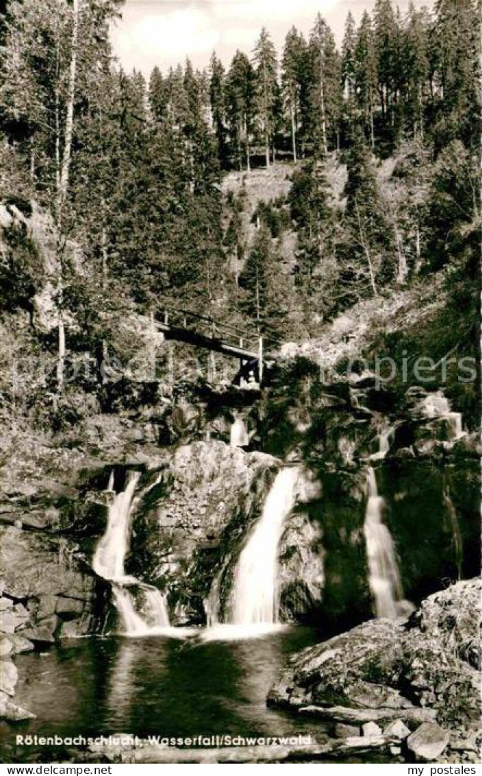 72724480 Roetenbach Baden Roetenbachschlucht Wasserfall Friedenweiler - Other & Unclassified