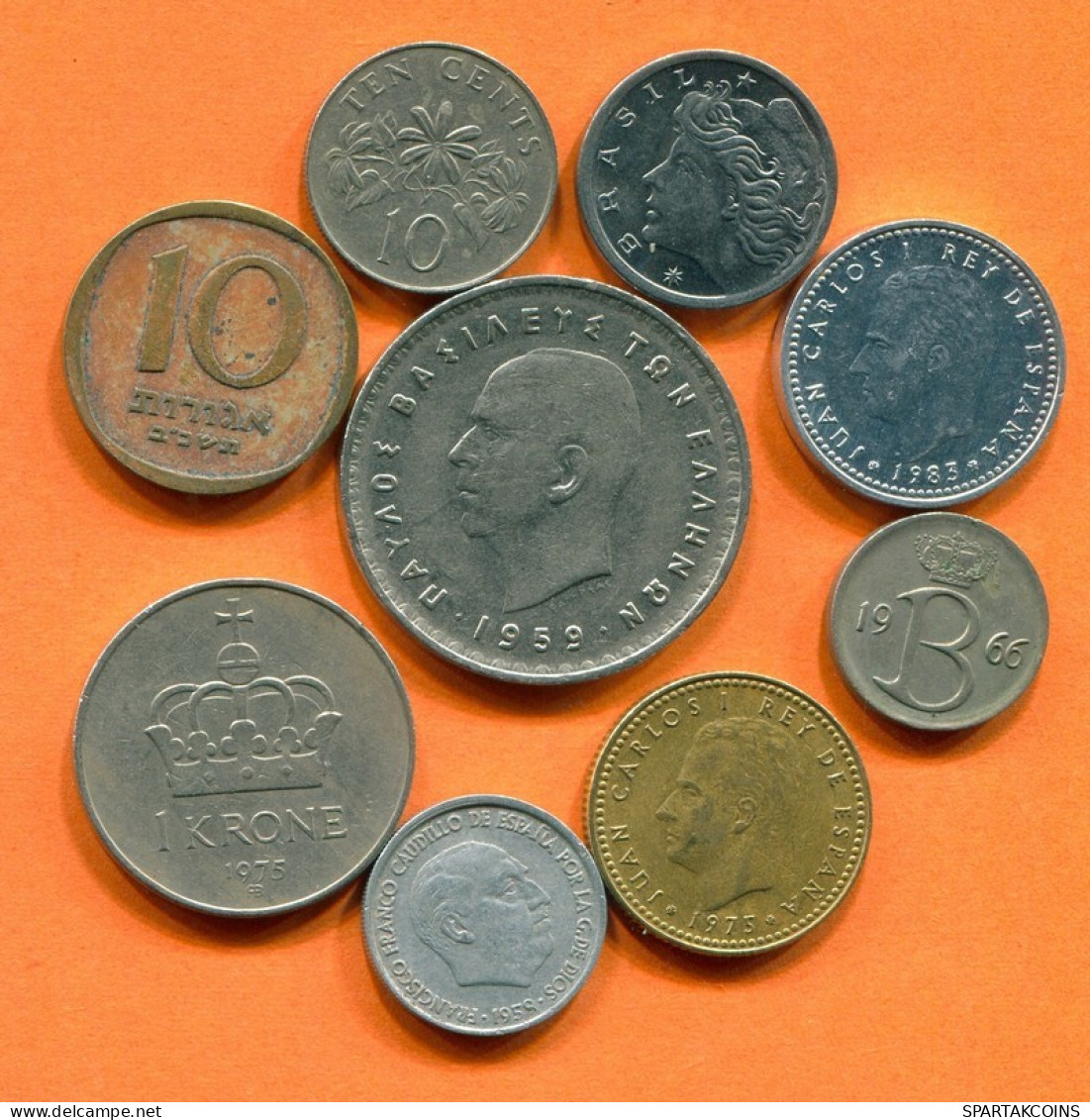 Collection MUNDO Moneda Lote Mixto Diferentes PAÍSES Y REGIONES #L10150.1.E.A - Other & Unclassified
