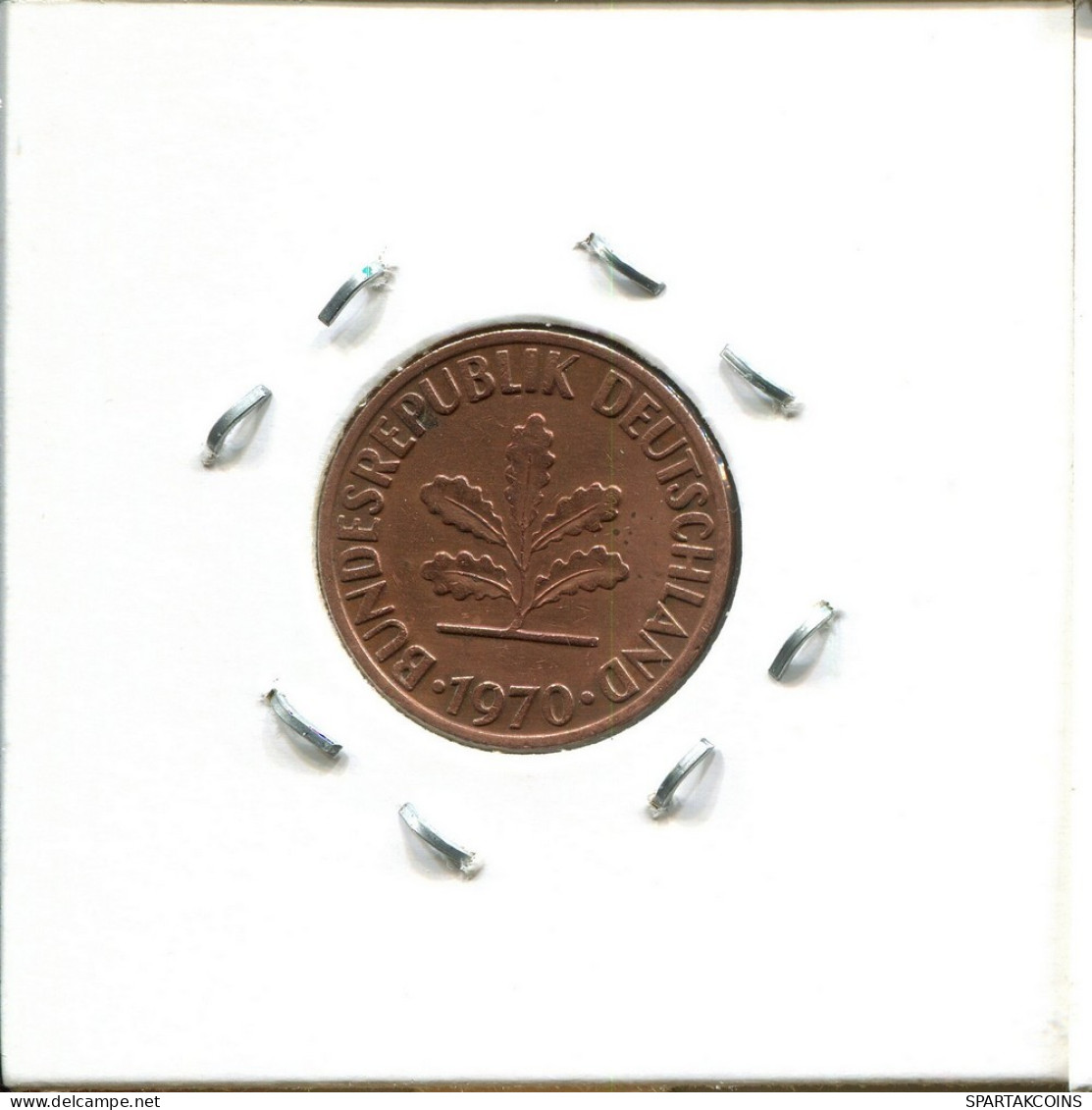 2 PFENNIG 1970 D WEST & UNIFIED GERMANY Coin #DC214.U.A - 2 Pfennig