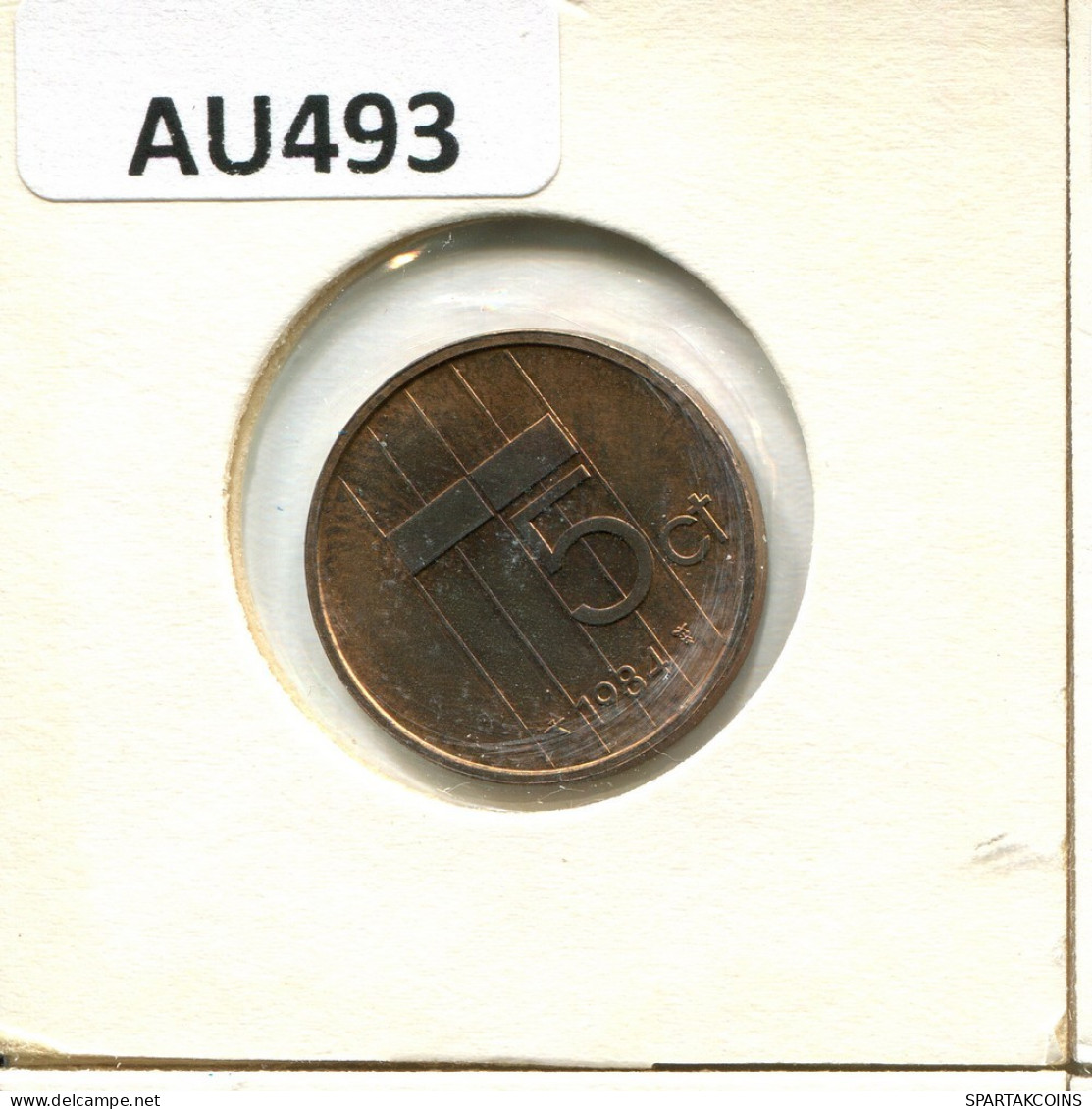 5 CENTS 1984 NETHERLANDS Coin #AU493.U.A - 1980-2001 : Beatrix