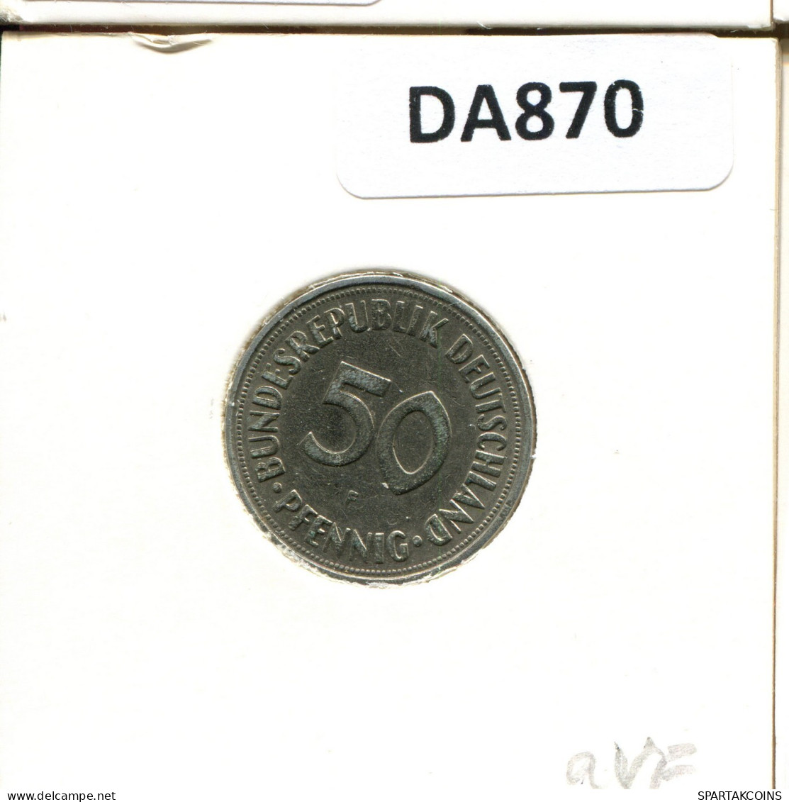 50 PFENNIG 1971 F BRD DEUTSCHLAND Münze GERMANY #DA870.D.A - 50 Pfennig