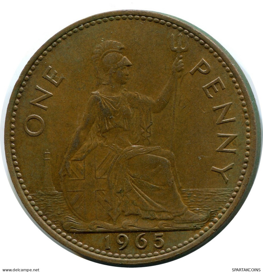 PENNY 1965 UK GREAT BRITAIN Coin #BB035.U.A - D. 1 Penny