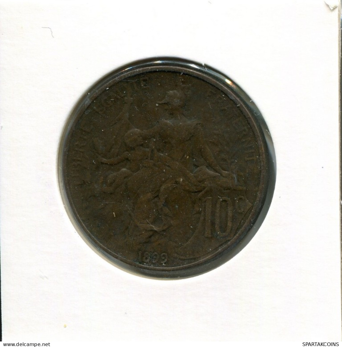 10 CENTIMES 1899 FRANCIA FRANCE Moneda #AN080.E.A - 10 Centimes