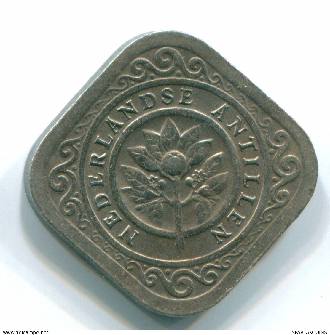 5 CENTS 1967 ANTILLES NÉERLANDAISES Nickel Colonial Pièce #S12478.F.A - Niederländische Antillen