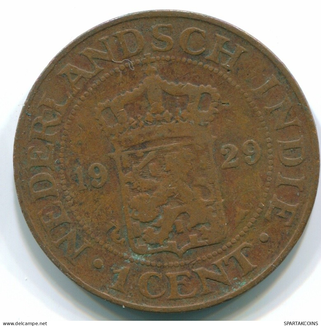 1 CENT 1929 INDIAS ORIENTALES DE LOS PAÍSES BAJOS INDONESIA Copper #S10101.E.A - Niederländisch-Indien