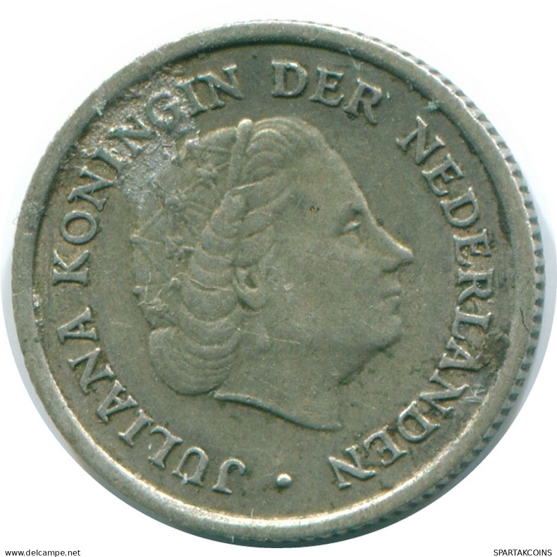 1/10 GULDEN 1962 NIEDERLÄNDISCHE ANTILLEN SILBER Koloniale Münze #NL12436.3.D.A - Niederländische Antillen