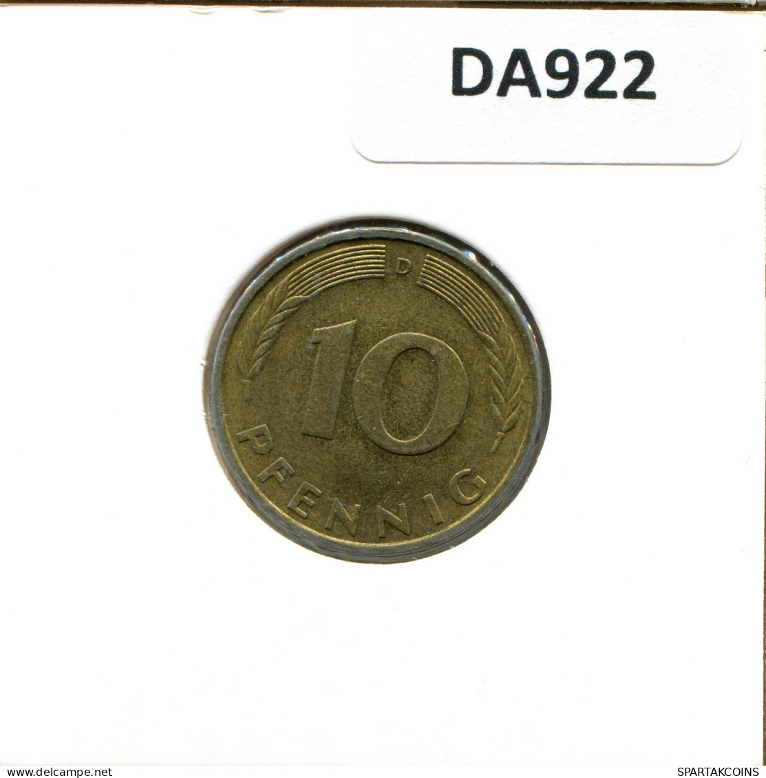 10 PFENNIG 1979 D WEST & UNIFIED GERMANY Coin #DA922.U.A - 10 Pfennig