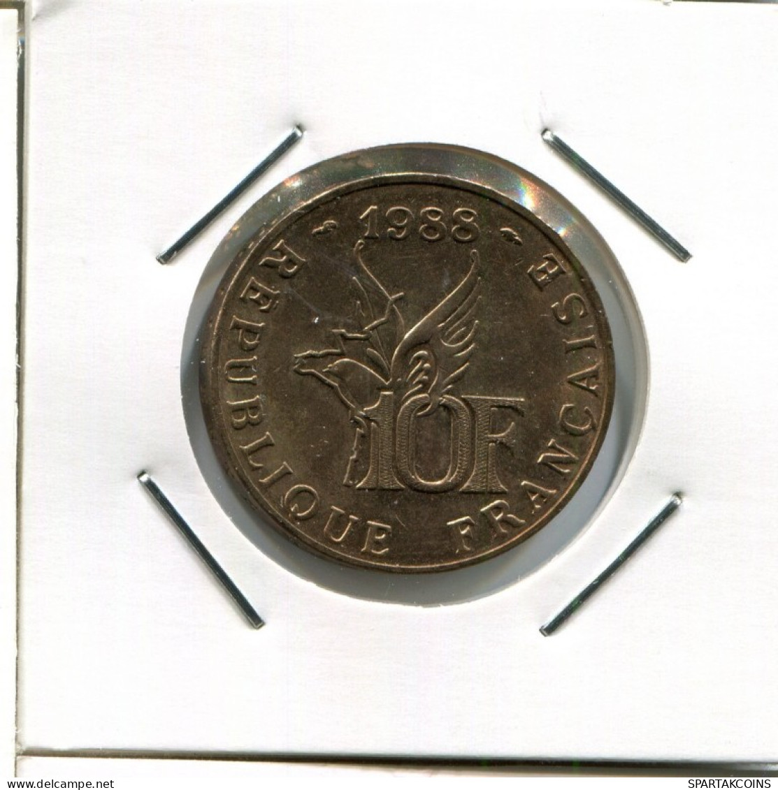 10 FRANCS 1988 FRANCE Coin BIMETALLIC French Coin #AK842.U.A - 10 Francs