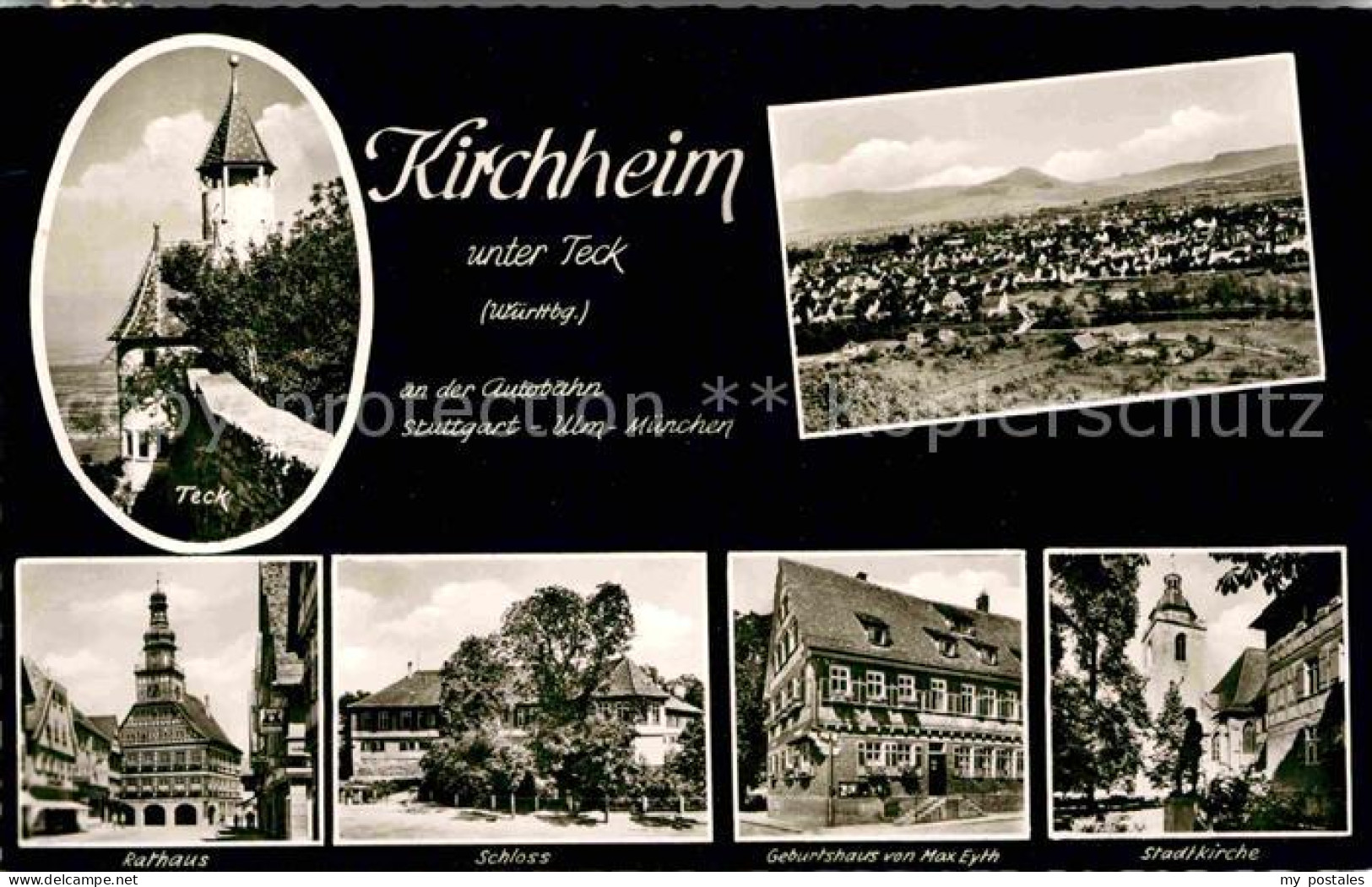 72724350 Kirchheim Teck Teck Panorama Rathaus Schloss Geburtshaus Max Eyth Stadt - Other & Unclassified