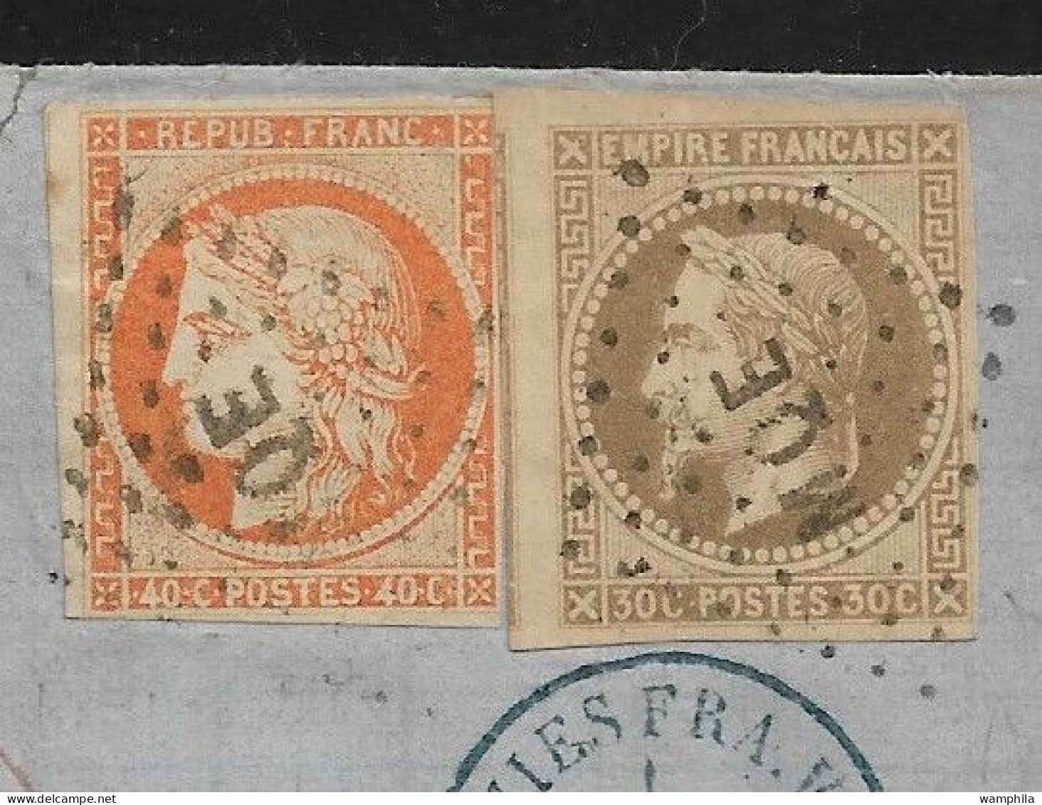 Martinique 1874 Lettre Entière Avec N°9 Et 13 Oblitéré De St Pierre. - Covers & Documents