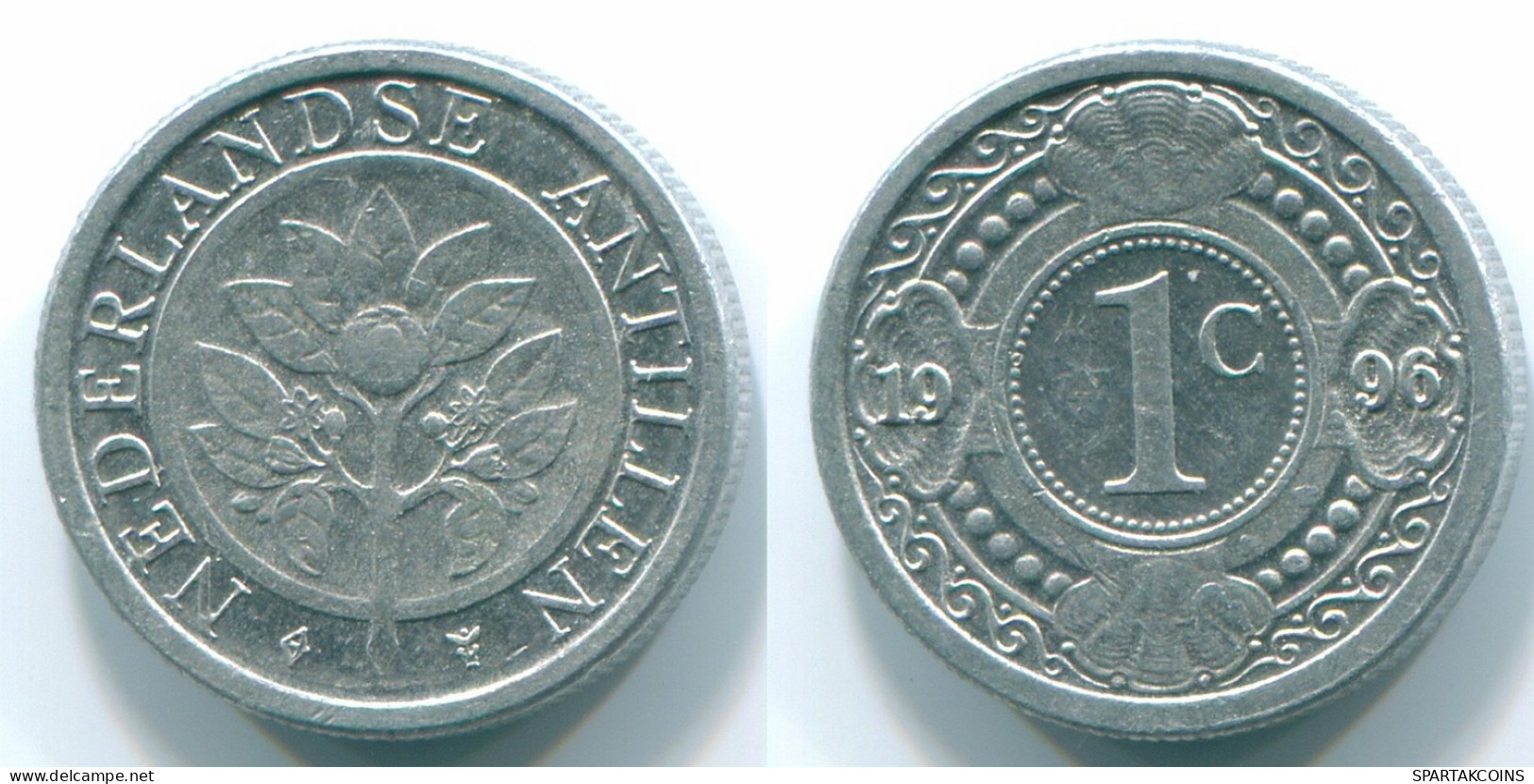 1 CENT 1996 ANTILLAS NEERLANDESAS Aluminium Colonial Moneda #S13139.E.A - Niederländische Antillen