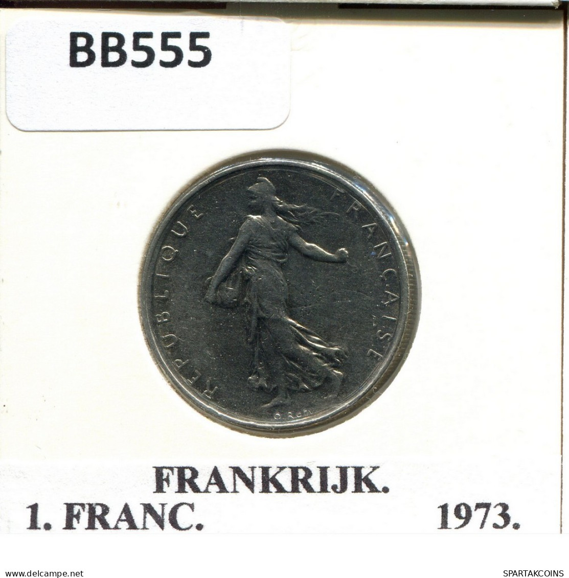 1 FRANC 1973 FRANKREICH FRANCE Französisch Münze #BB555.D.A - 1 Franc