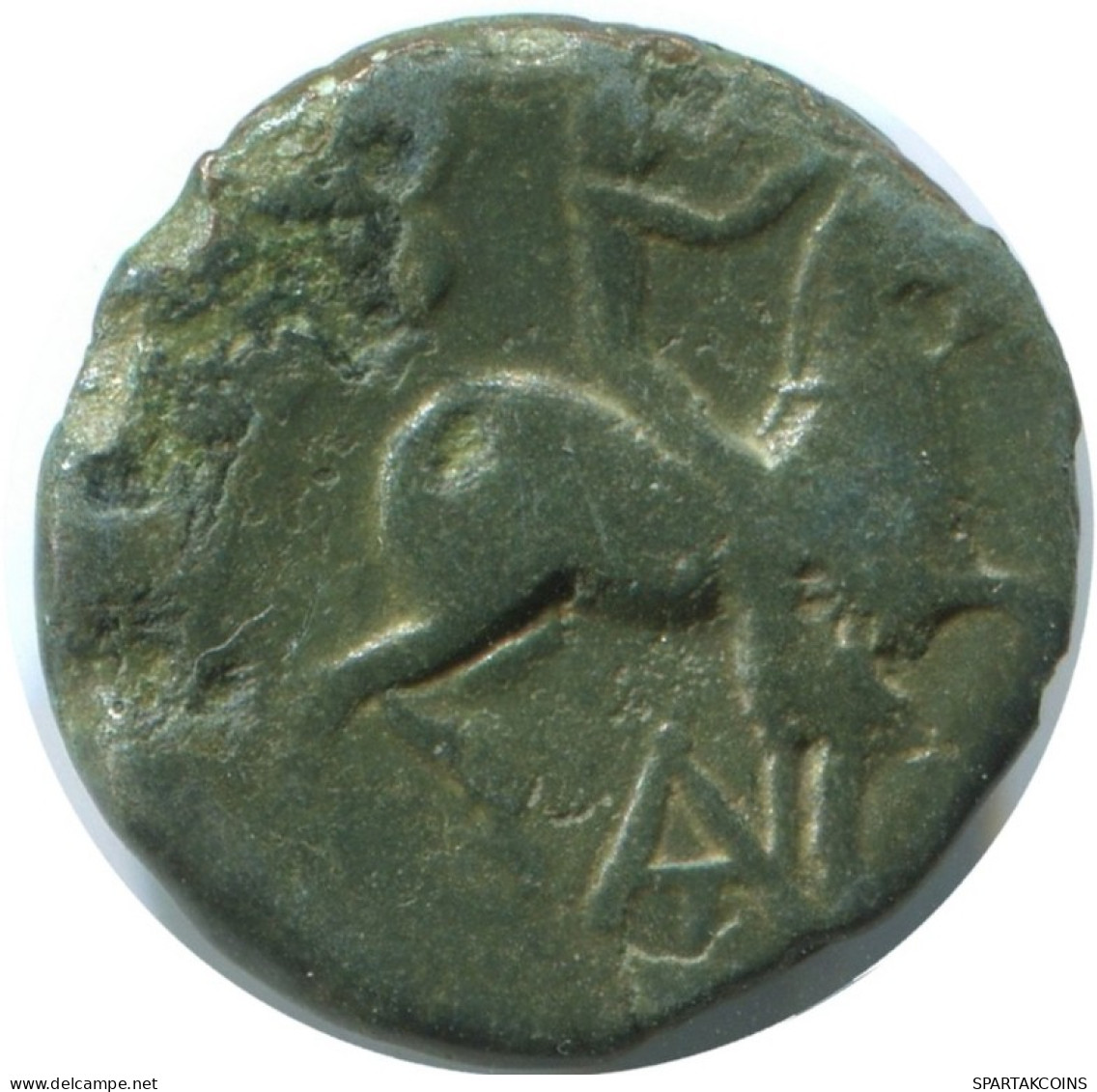 HORSEMAN Auténtico ORIGINAL GRIEGO ANTIGUO Moneda 2.7g/16mm #AG057.12.E.A - Greek