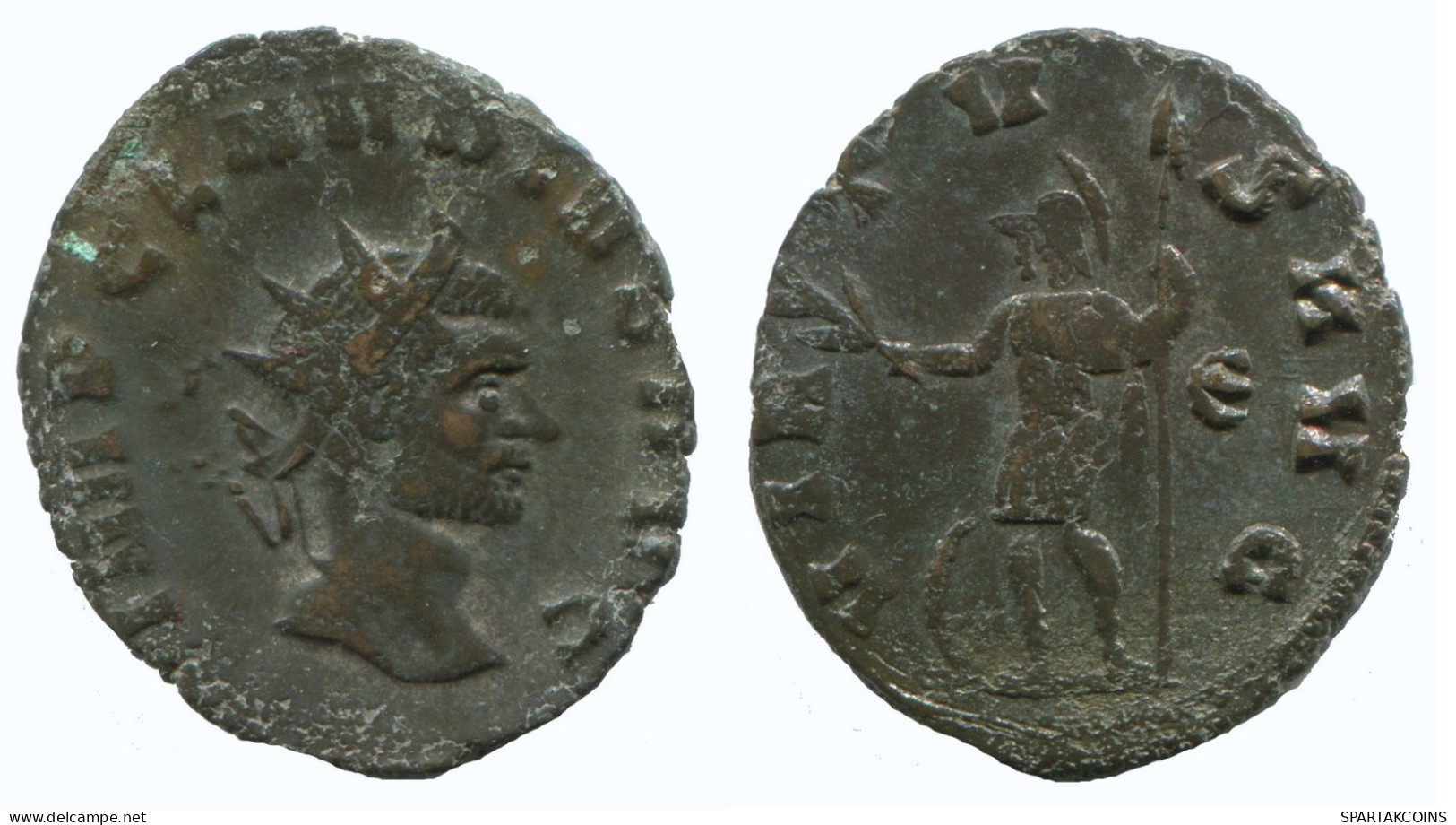 CLAUDIUS II ANTONINIANUS Roma ϵ AD110 Virtus AVG 2.7g/22mm #NNN1900.18.E.A - La Crisis Militar (235 / 284)