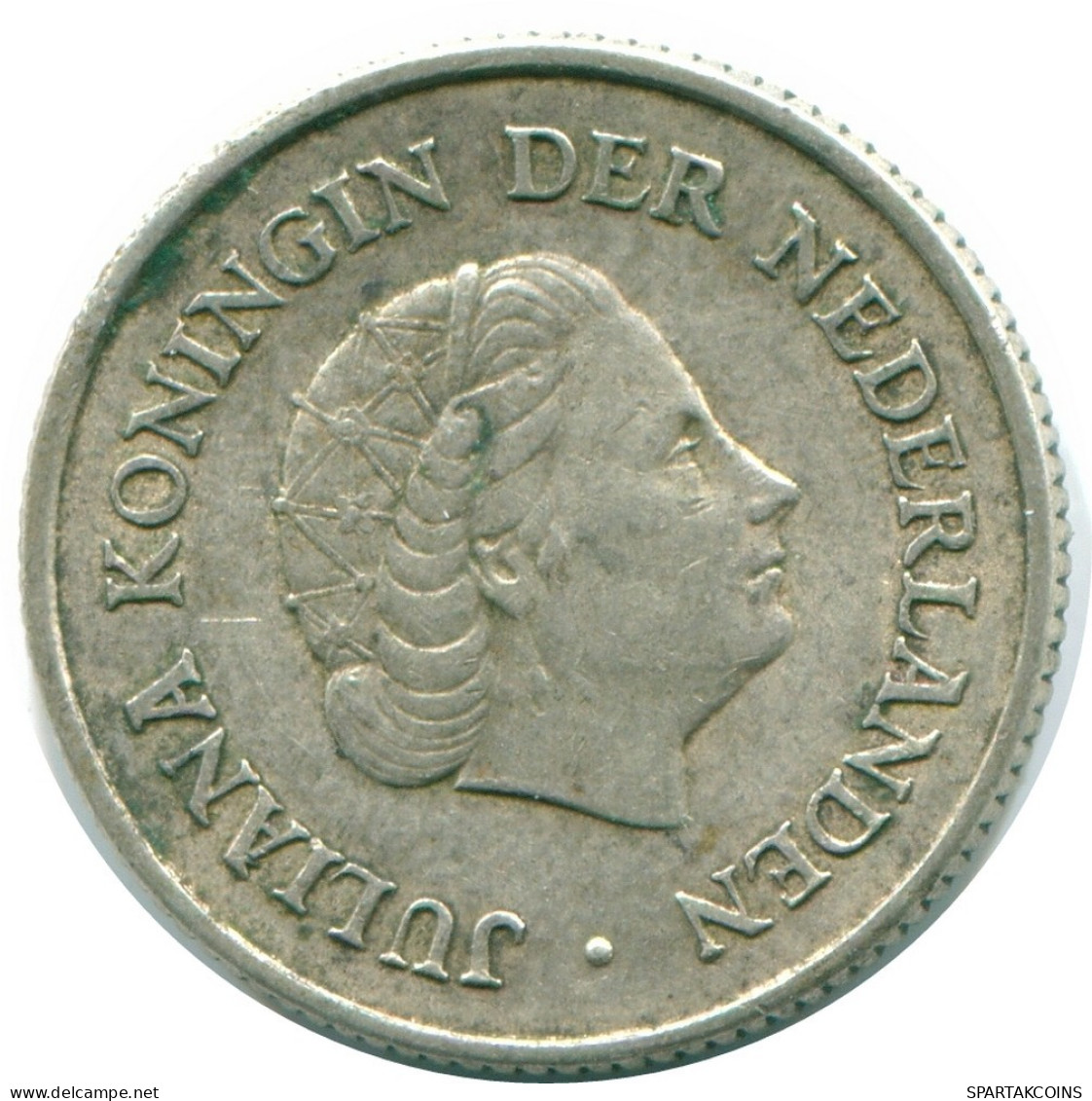 1/4 GULDEN 1965 ANTILLAS NEERLANDESAS PLATA Colonial Moneda #NL11349.4.E.A - Netherlands Antilles