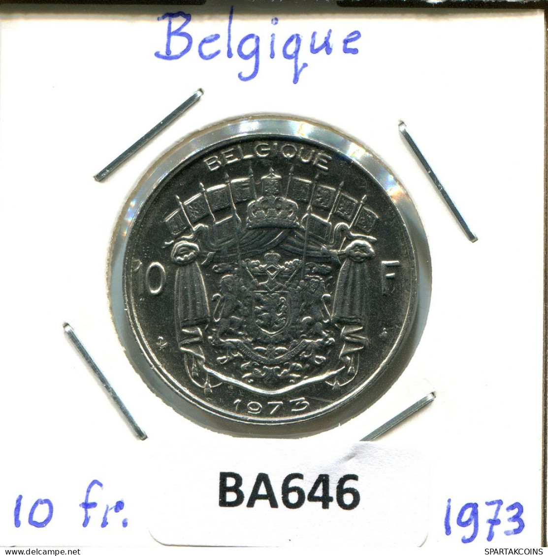 10 FRANCS 1973 Französisch Text BELGIEN BELGIUM Münze #BA646.D.A - 10 Francs