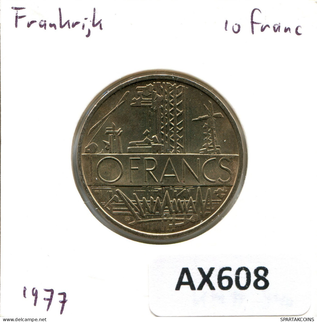 10 FRANCS 1977 FRANKREICH FRANCE Französisch Münze #AX608.D.A - 10 Francs