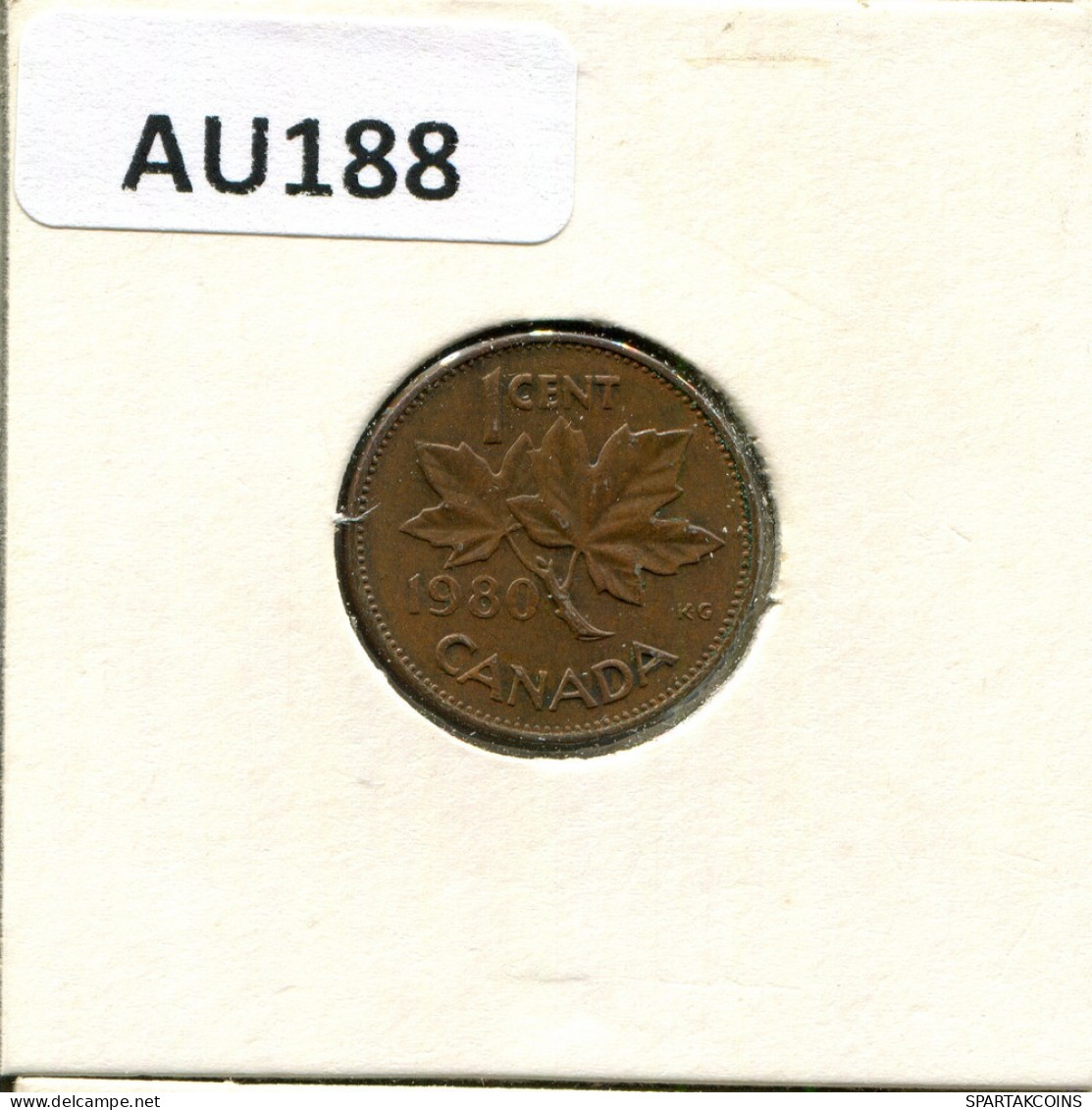 1 CENT 1980 CANADA Coin #AU188.U.A - Canada