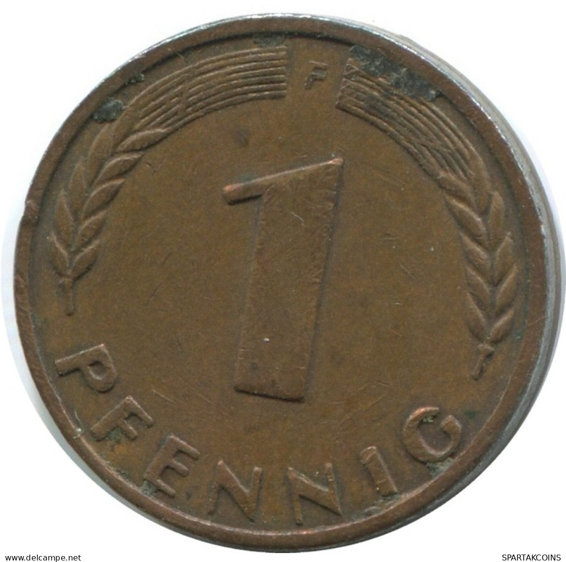 1 PFENNIG 1949 F WEST & UNIFIED GERMANY Coin #AD880.9.U.A - 1 Pfennig