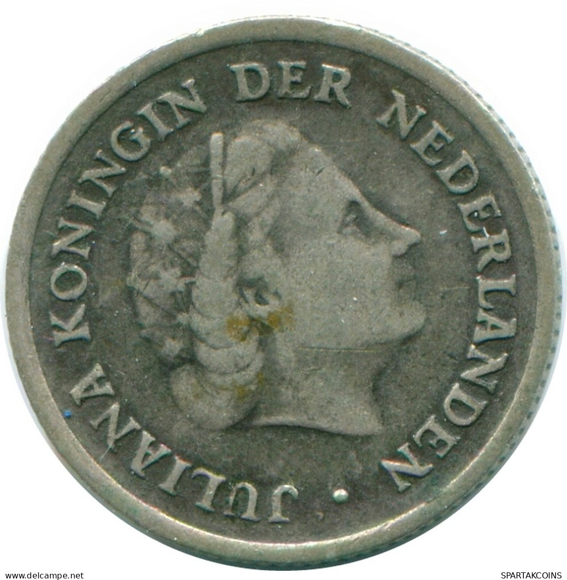 1/10 GULDEN 1959 NETHERLANDS ANTILLES SILVER Colonial Coin #NL12230.3.U.A - Netherlands Antilles